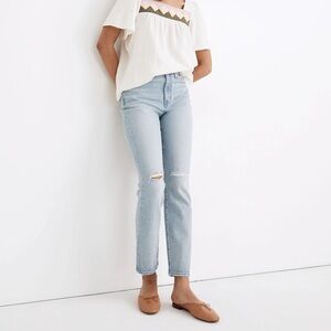 The High Rise Slim Crop Boyjean Madewell